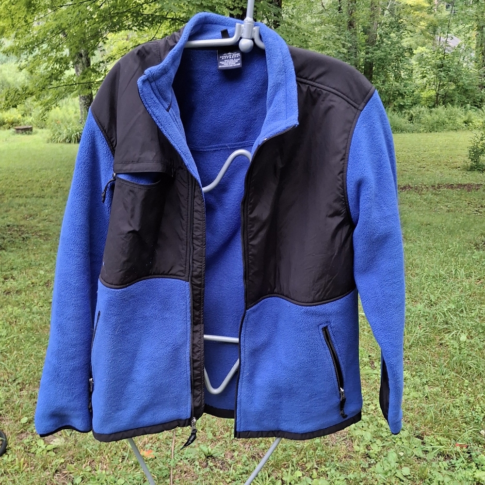 Blue fleece zip up